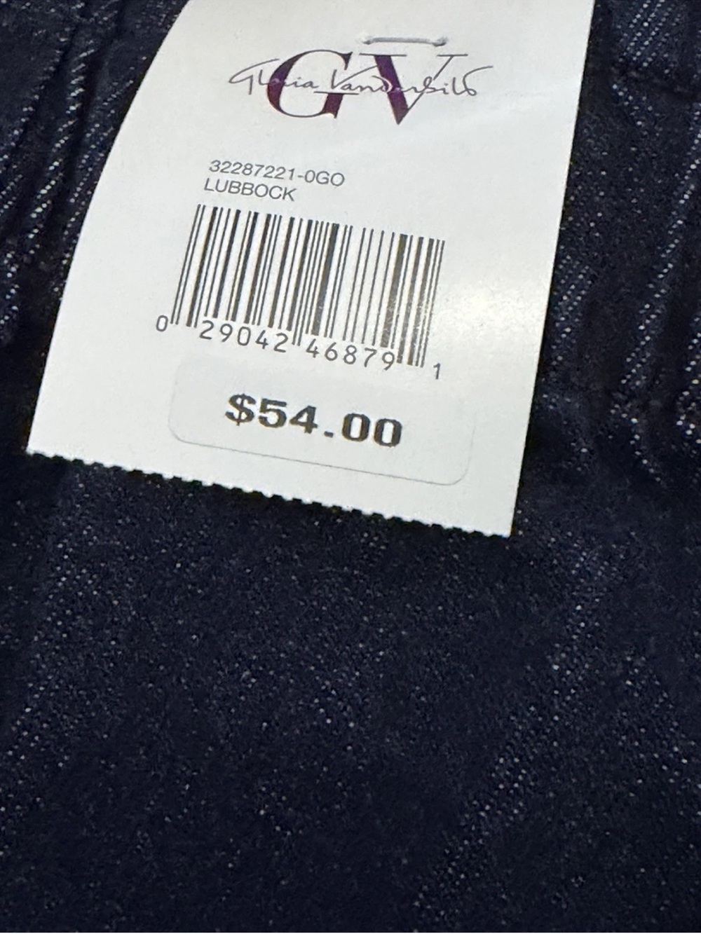 Women's Gloria Vanderbilt Wide-Leg Denim Jeans - Dark Blue - Picture 4 of 6